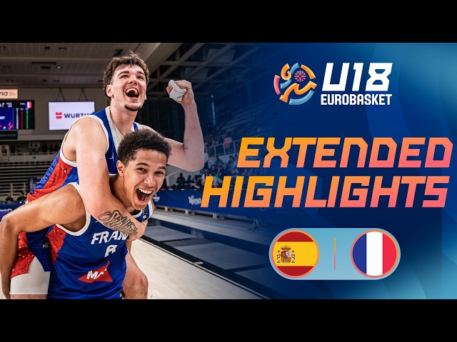 3rd Place Game: Spain 🇪🇸 vs France 🇫🇷 | Extended Highlights | FIBA U18 EuroBasket 2026