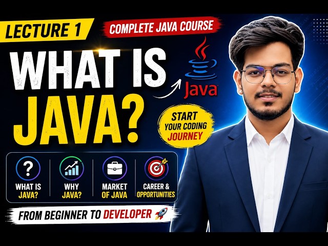 What is Java? | Why Java? | Java Market | Complete Java Course for Beginners | Lecture 1