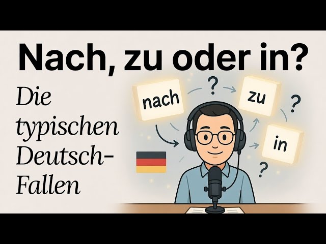 🎧 Nach, zu or in? Finally understand the most common German mistakes - Podcast