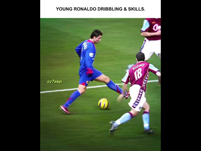 Young Ronaldo Dribbling Skills 🐐🔥