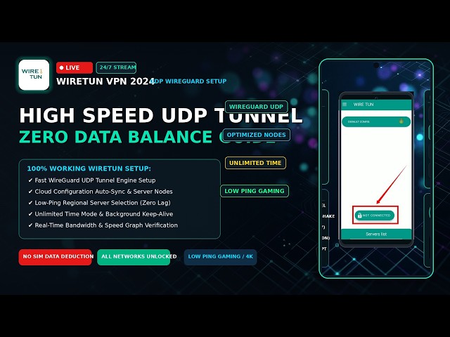 🔴 WireTun VPN 2026: Fast WireGuard UDP Tunnel & Zero Data Balance Setup Masterclass