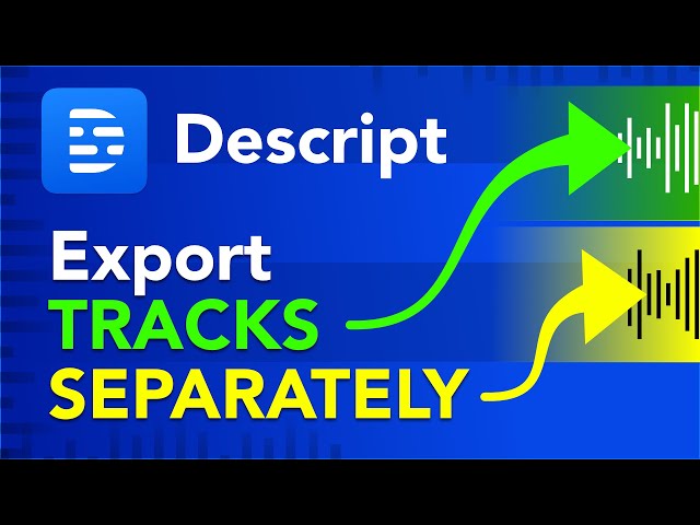 How to Export Separate Tracks or Speakers from Single Composition in Descript