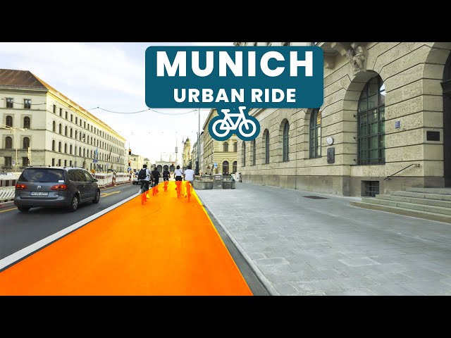 Cycling in Munich City Center to Odeonsplatz | ASMR POV No Talking