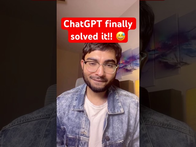 Open AI solves one of the hardest problems! #ai #chatgpt #fyp