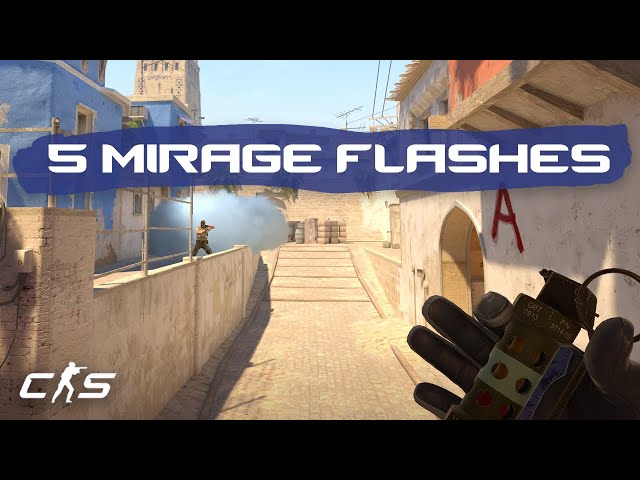 CS2 Mirage - 5 EASY Flashes EVERYONE Should Know!