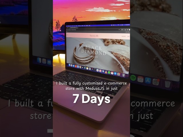 I built a fully customized e-commerce store with MedusaJS in just 7 days #WebDevelopment #NextJS