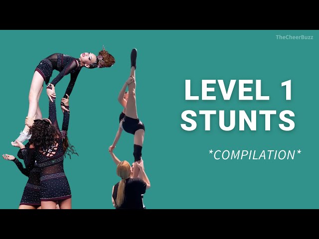 5 Minutes of Amazing Level 1 Cheerleading Stunts