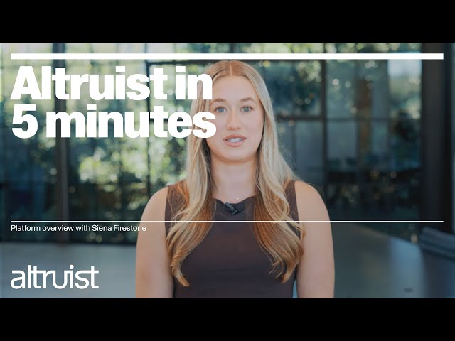What Can Advisors Do On Altruist?