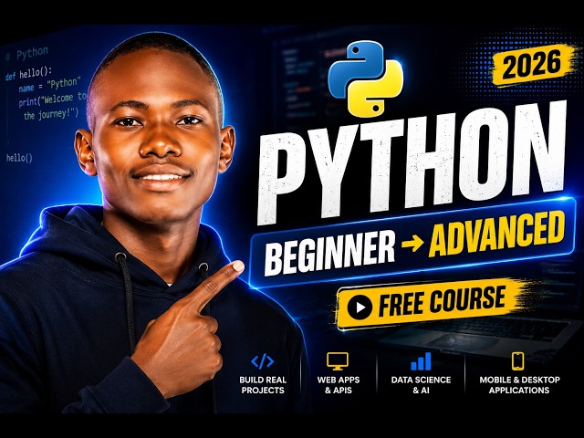 Python Full Course 2026 | Beginner to Advanced Roadmap (Start Here!)