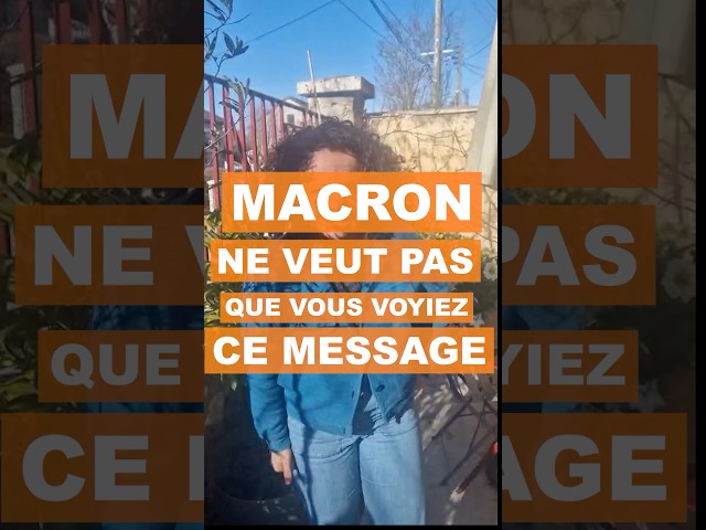 Macron wants to control everything you see!