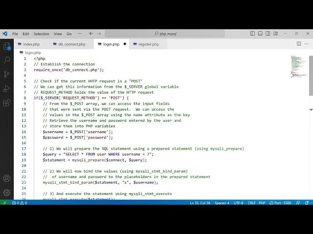 PHP and MySQL 12: PHP functions to check for existing usernames and hashed passwords