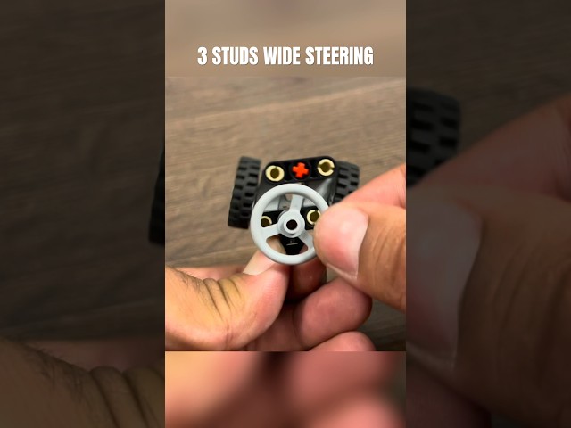 LEGO Technic 3 Studs Wide Steering System Tutorial