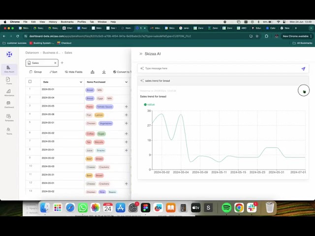 Dataroom with ai chatbot