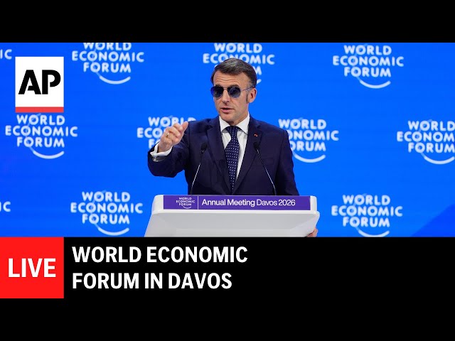 LIVE: Macron speaks at World Economic Forum in Davos