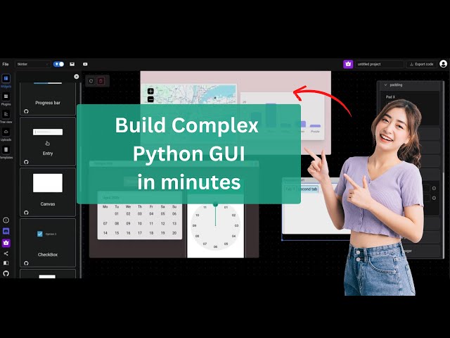 Moder Python GUI Builder (2025)  | Drag and drop GUI builder for python   #python