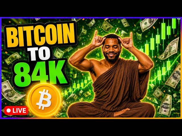 Bitcoin to 84k! Live Trading BTC XAU Gold QQQ
