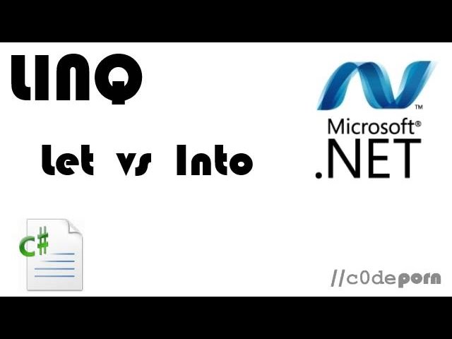 LINQ: LET vs INTO