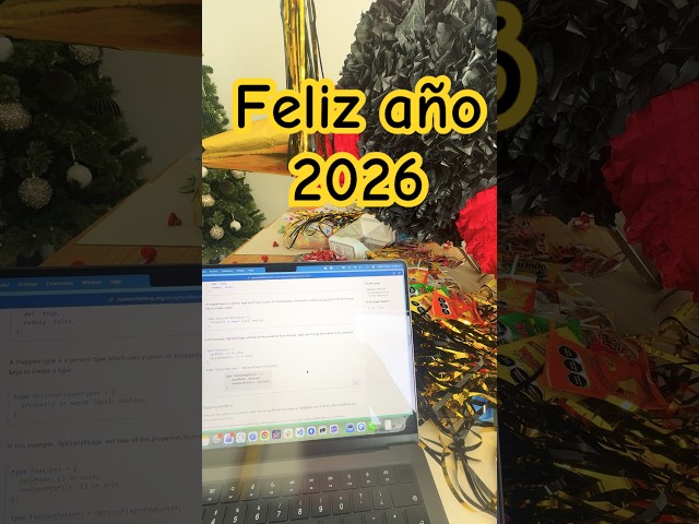 Happy New Year 2026 #happynewyear2026 #2026 #piñata #fun #study #typescript #js #devs #humor