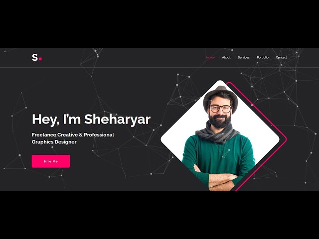 Complete Responsive Personal Portfolio Website using HTML CSS & JavaScript