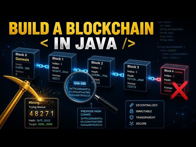 I Made a Blockchain Completely From Scratch Using Java