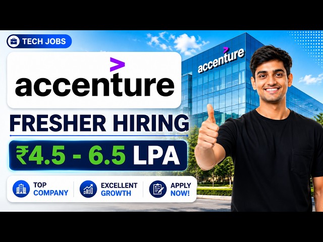 Accenture Off-Campus Hiring🔥 | Java Developer jobs | Freshers Apply