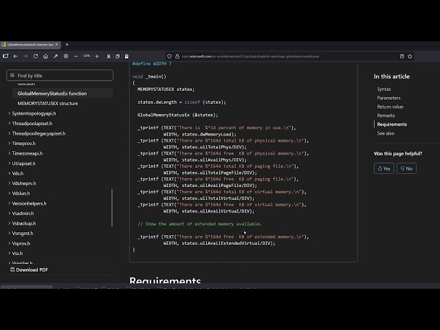 Coding a Tiny Memory Monitor