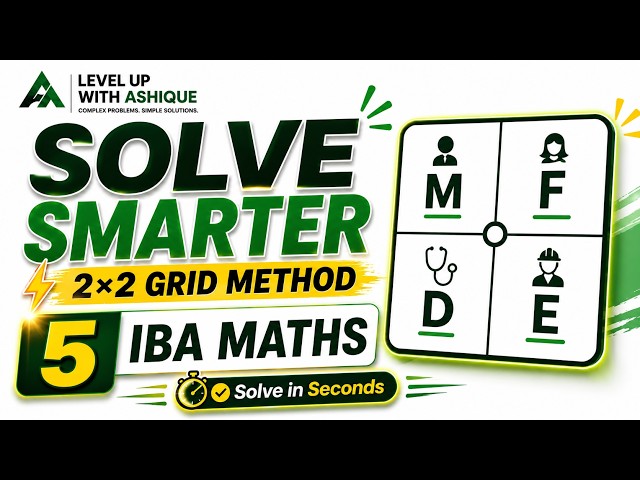IBA Math Tips & Tricks | 2×2 Grid Method | Solve Smarter