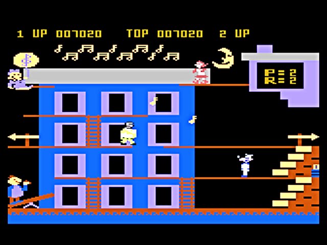 Popeye Gameplay Atari 800 Longplay.
