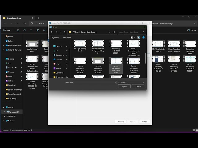 Microsoft SQL Server Import Data using Text File