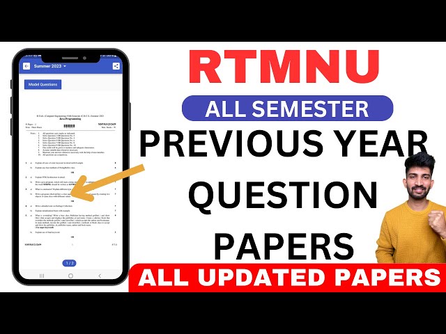 RTMNU Previous Year Question Papers 2023 | How to Download Nagpur University Previous Year Papers