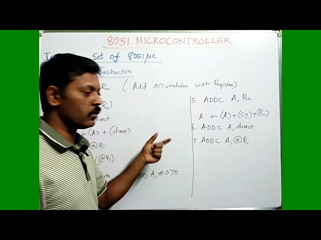 Arithmetic Instructions | Instruction set of 8051 microcontroller | Tamil