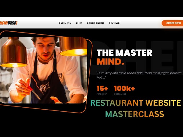 Build a Professional Food Website from Scratch | HTML, Tailwind CSS & JavaScript Full Project