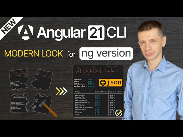 New in Angular 21 CLI: ng version Gets a Modern Look