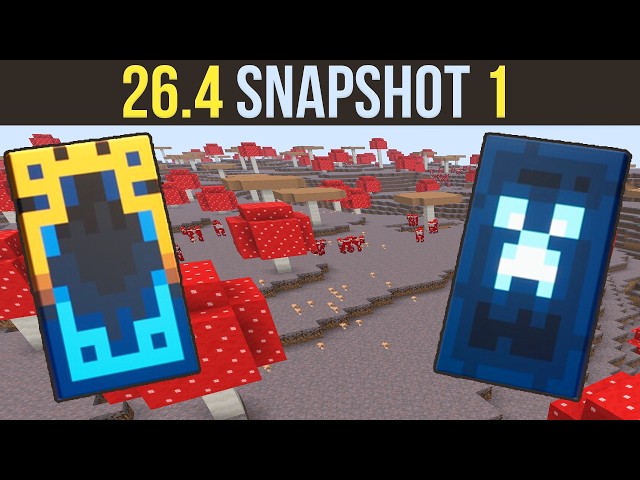 Minecraft Live, Capes & Mushroom Placement | 26.4 Snapshot 1