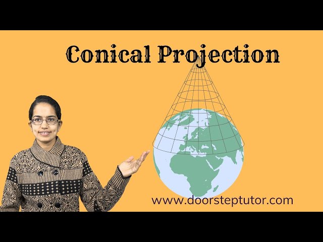 Conical Projection 1 Standard Parallel: Construction, Properties, Limitations | Practical Geography