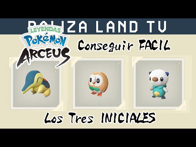 GUIA - Cómo conseguir Cyndaquil, Rowlet y Oshawott en Leyendas Pokémon Arceus sin intercambiar