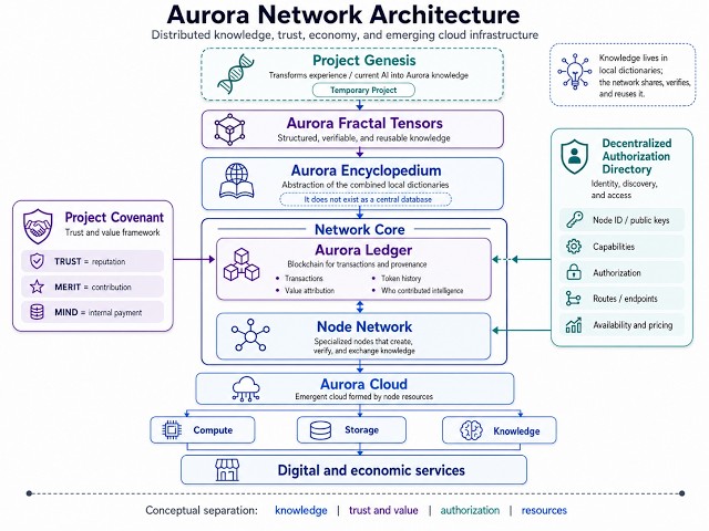 Architecting Aurora  Building an Emergent Distributed Knowledge