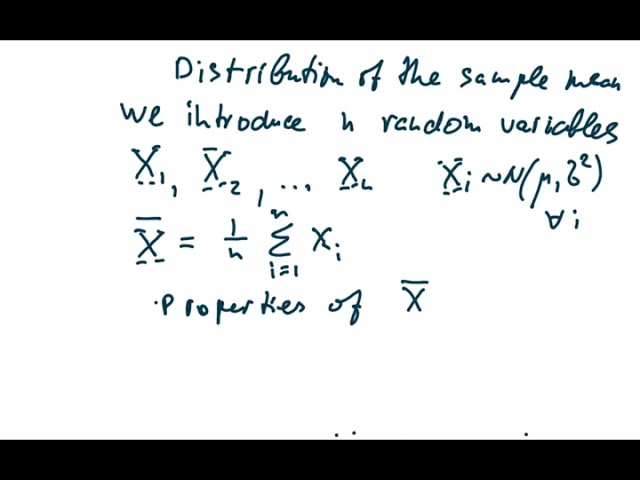 Normal distribution: sample mean