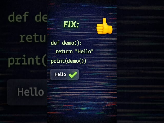 Python printed NOTHING 😱Why did this return None? Did you know this Python rule?😳Comment YES or NO 👇