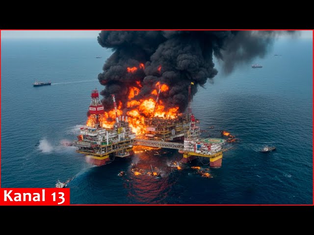 In first, navy drones attacked Russian oil platforms in Caspian Sea, over 20 wells put out of sevice