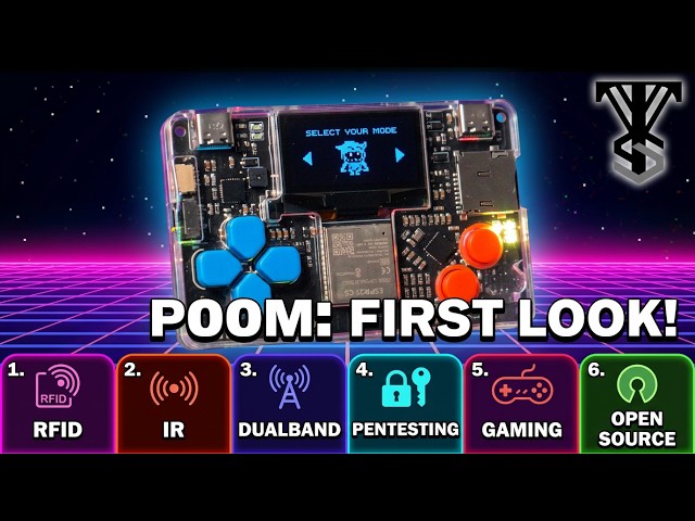 POOM - This Tiny ESP32-C5 Does WiFi 6, BLE, Zigbee & NFC