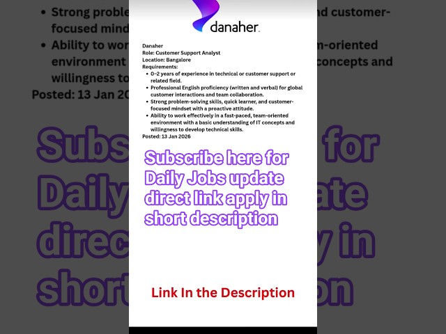 Subscribe here for Daily Jobs update direct link apply in short description