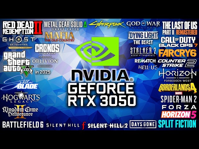 RTX 3050 in 2025 - Test in 31 Games (1080P)