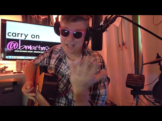 CARRY ON - KENNY CHESNEY // GUITAR TUTORIAL (BEGINNER LESSON)
