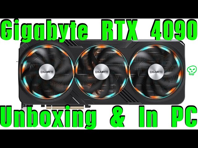 Gigabyte Geforce RTX 4090 Gaming OC Unboxing & Hands On In PC