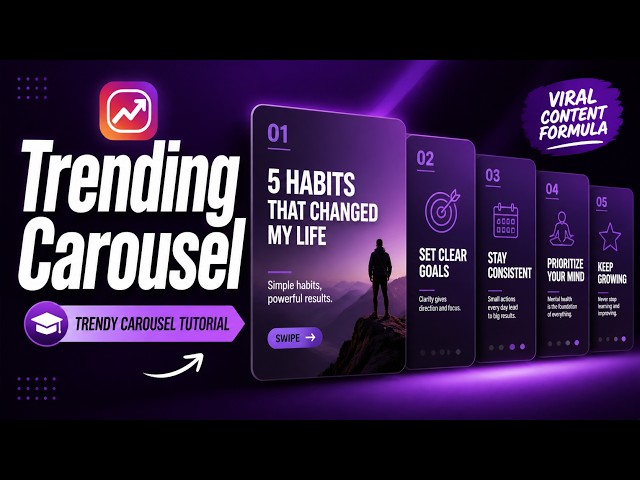 How to Create a Trending Carousel in Canva