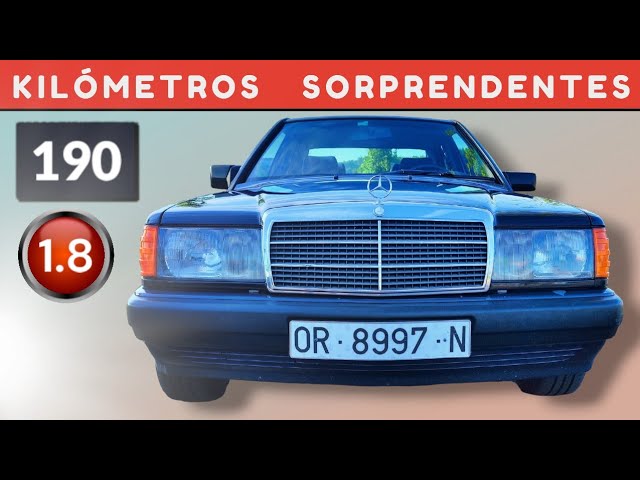 The mileage of this Mercedes 190 1.8 will surprise you.