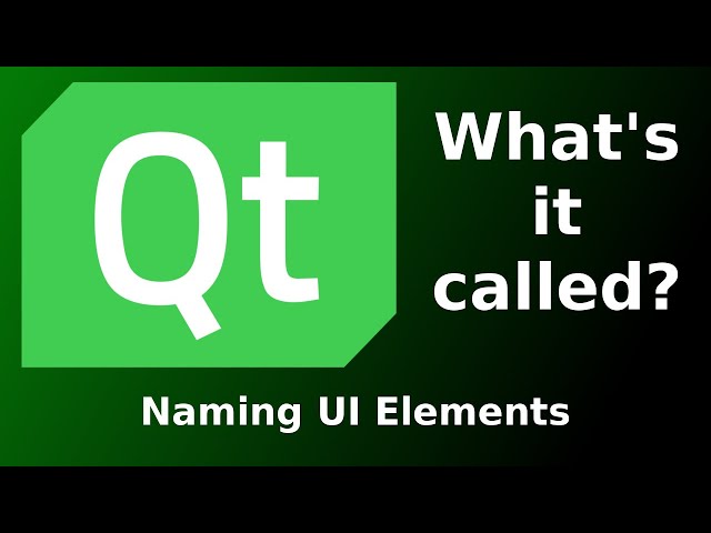 Naming UI Elements - Udemy Preview - Qt Widgets for Beginners