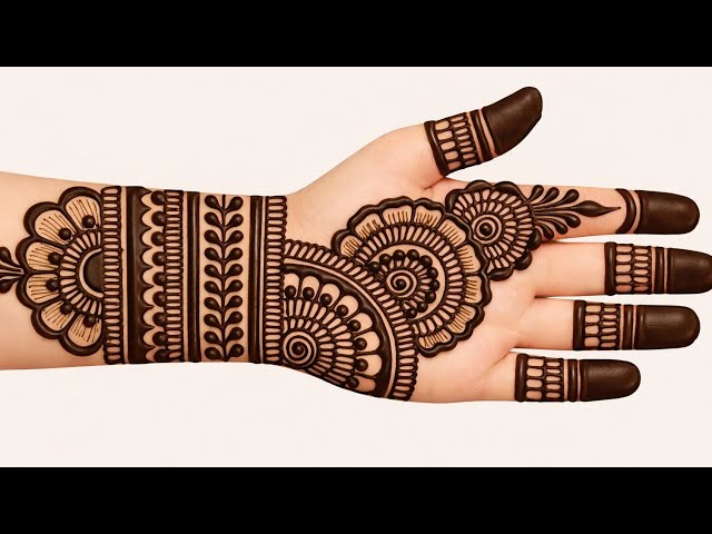 Very Simple Mehndi Design ।Front Hand Mehndi Designs । Ramnavmi Special Mehndi Design । Mehndi  ।