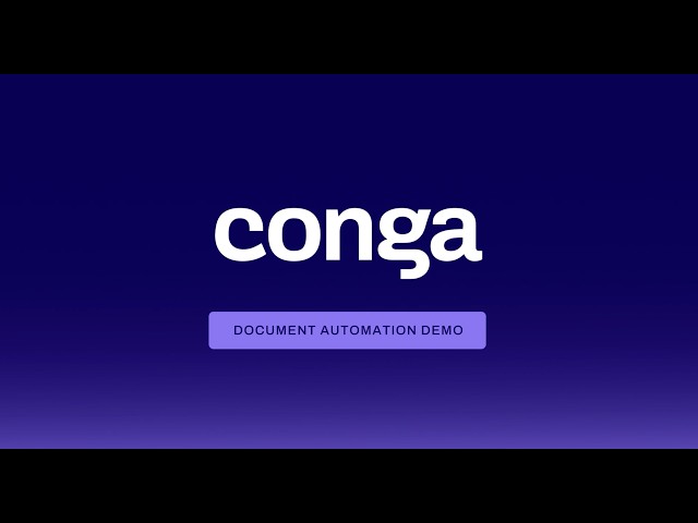 Conga Document Automation Demo